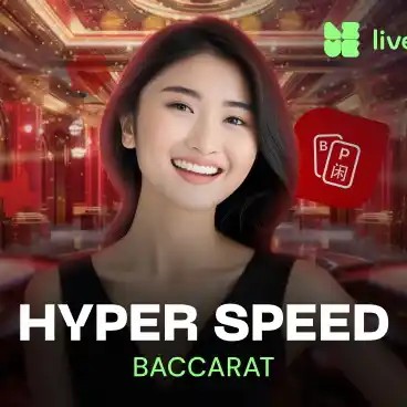 Hyper Speed Baccarat logo – Live Dealer by Evolution at Volt Casino