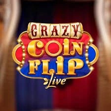 Crazy Coin Flip slot logo by Evolution at Volt Casino