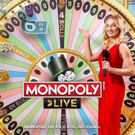 Monopoly Live logo – Live Dealer by Evolution at Volt Casino